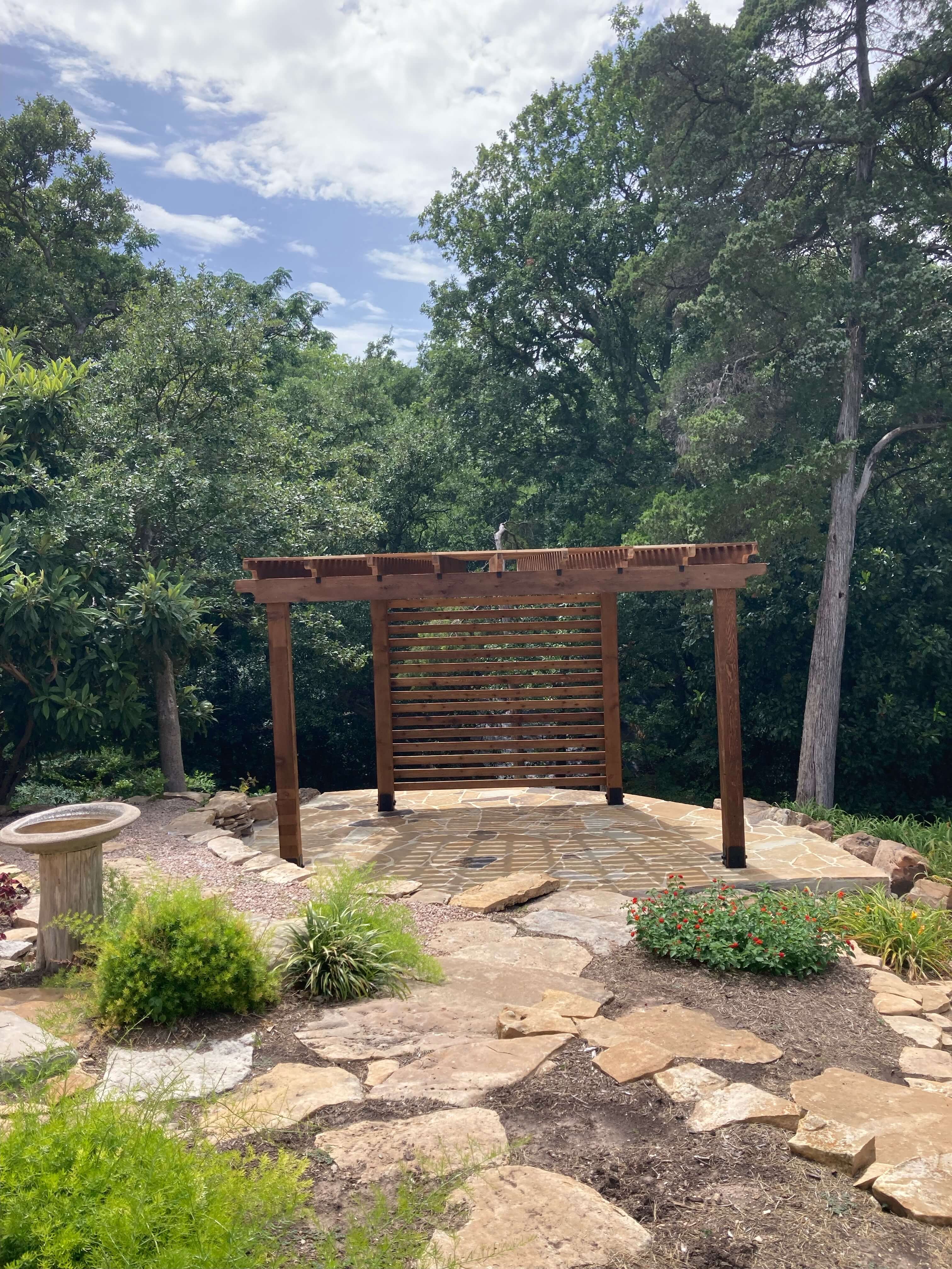 Vibes added with this beautiful pergola after